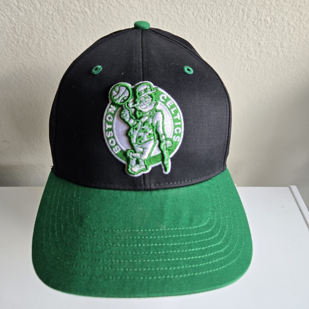 47 Brand NBA Boston Celtics Hardwood Classics Snapback Hat Brim Script 2 Tone